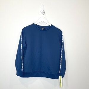 Nicole Miller Sport Blue Long Sleeve Sweatshirt